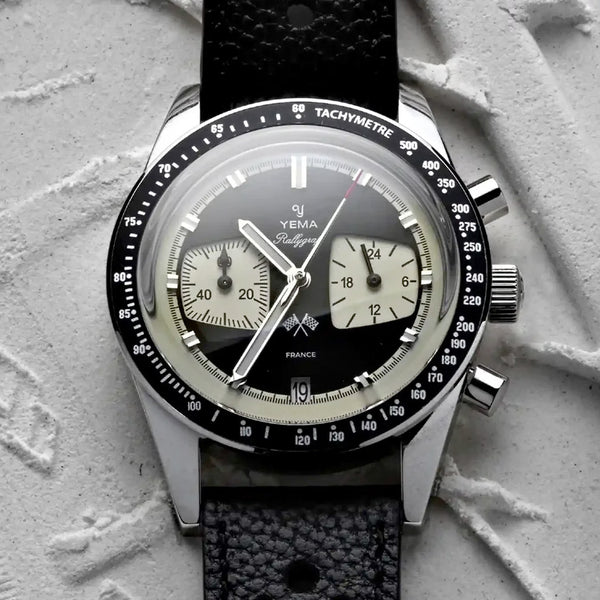 Yema Rallygraf Meca-Quartz Reverse Panda Chronograph #YEMA-17