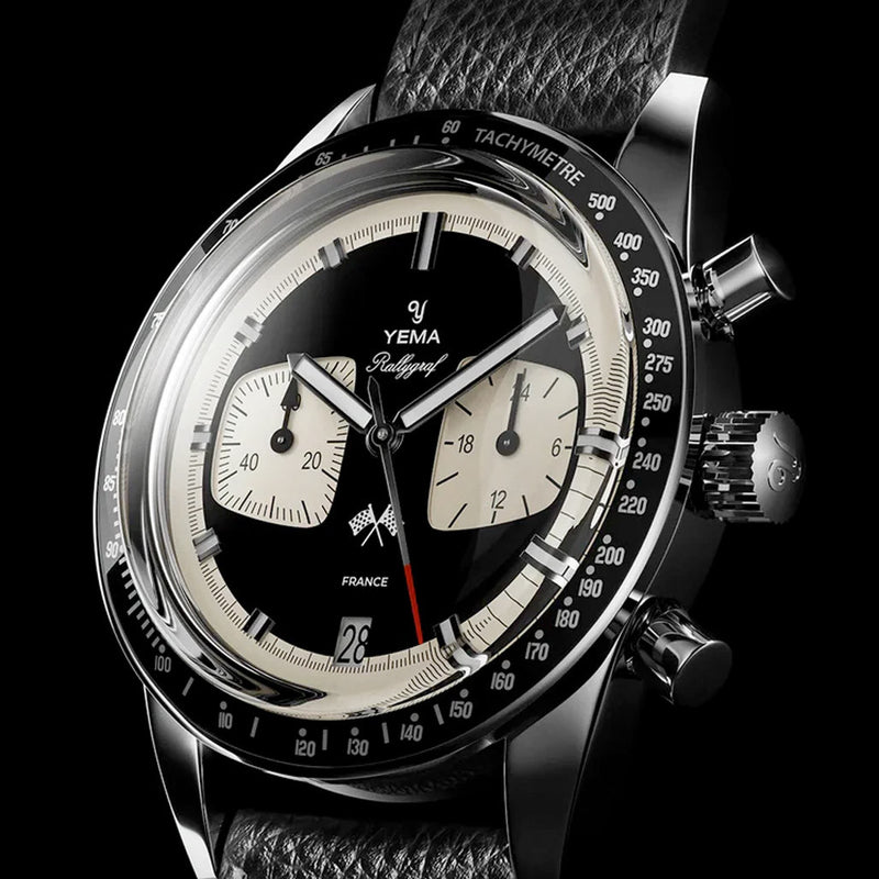 Yema Rallygraf Meca-Quartz Reverse Panda Chronograph #YEMA-17