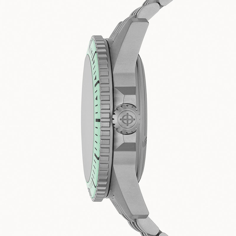 Zodiac Super Sea Wolf Pro-Diver Titanium Limited Edition #ZO3550 crown