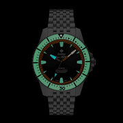Zodiac Super Sea Wolf Pro-Diver Titanium Limited Edition #ZO3550 lume
