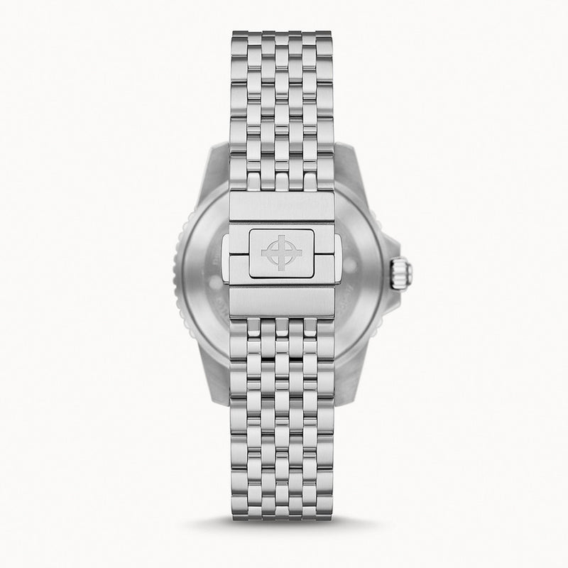 Zodiac Super Sea Wolf Pro-Diver Automatic Stainless Steel Watch #ZO3552 back