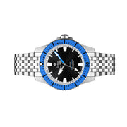 Zodiac Super Sea Wolf Pro-Diver with Black Dial and Blue Bezel #ZO3554 side