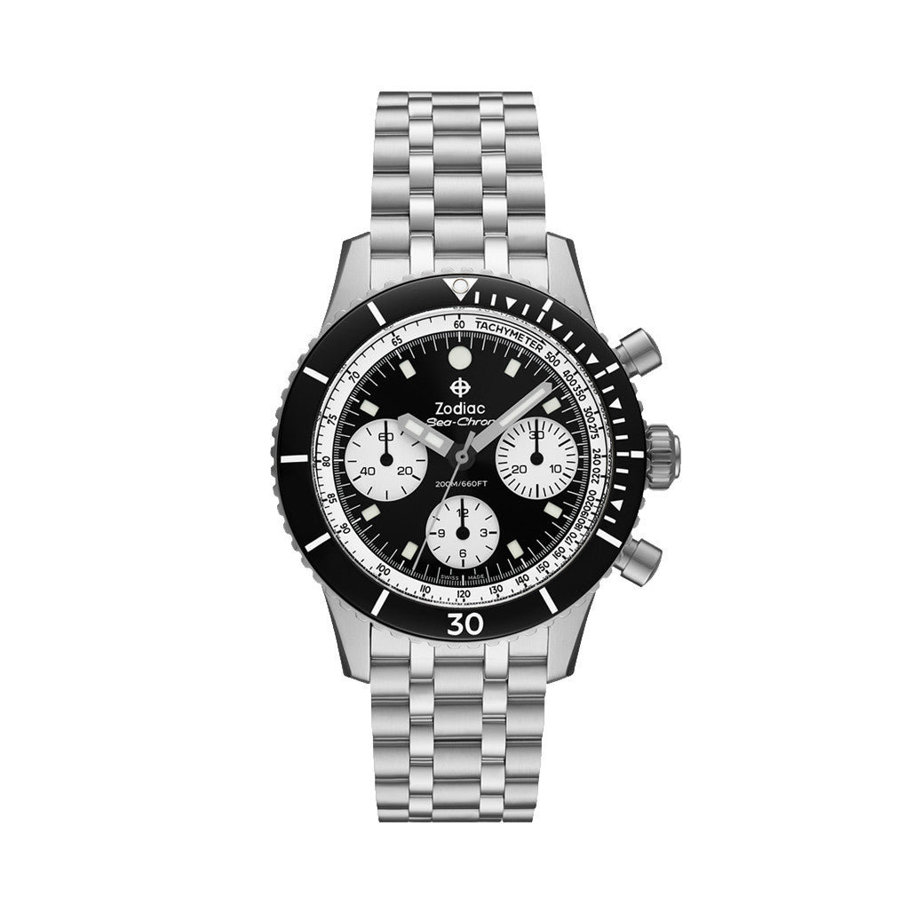 Zodiac Sea-Chrono Automatic Chronograph with Black Dial #ZO3604
