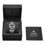 Zodiac Sea-Chrono Automatic Chronograph with Black Dial #ZO3604 open box