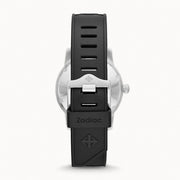 Zodiac Super Sea Wolf 53 Skin Automatic Black Rubber Watch #ZO9212 back