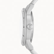 Zodiac Super Sea Wolf 53 Skin Automatic Stainless Steel Watch #ZO9213 crown
