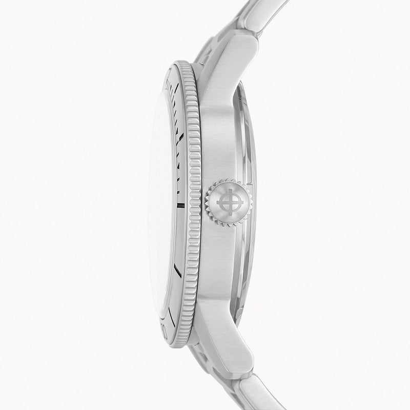 Zodiac Super Sea Wolf 53 Skin Automatic Stainless Steel Watch #ZO9213 crown