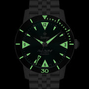 Zodiac Super Sea Wolf 53 Skin Diver Watch with Green Dial #ZO9218