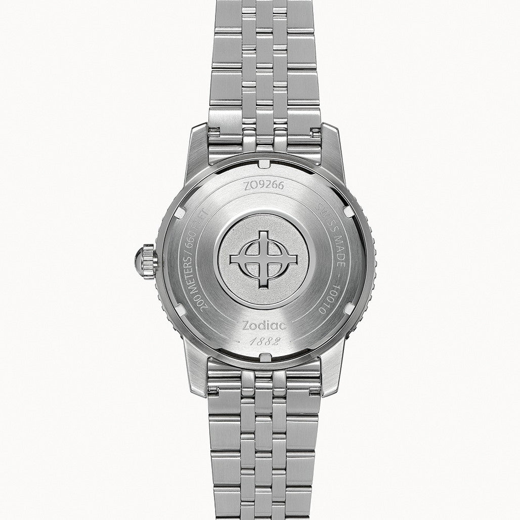 Zodiac Super Sea Wolf Automatic Stainless Steel Watch #ZO9266