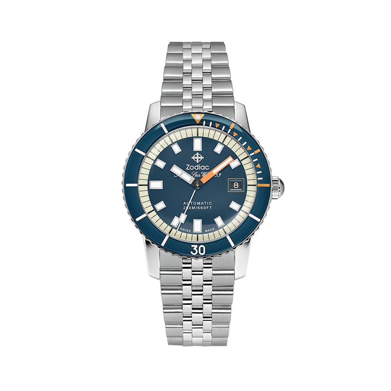 Zodiac Super Sea Wolf Automatic Stainless Steel Watch #ZO9266