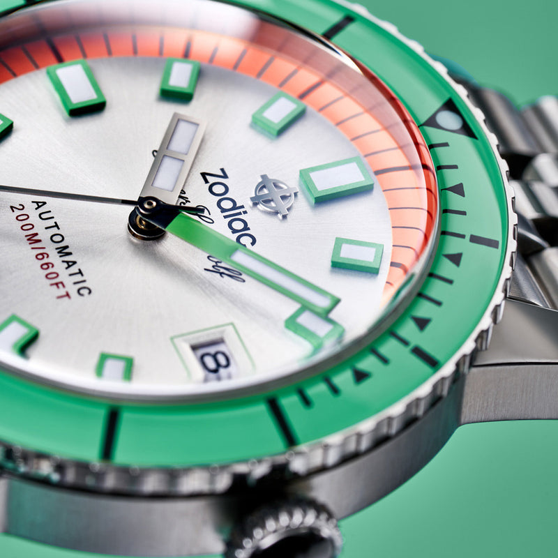 Zodiac Super Sea Wolf Automatic Stainless Steel Watch #ZO9269 dial