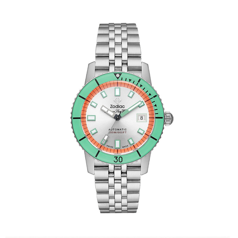 Zodiac Super Sea Wolf Automatic Stainless Steel Watch #ZO9269