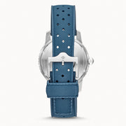Zodiac Super Sea Wolf Automatic Blue Rubber Watch #ZO9270 backZodiac Super Sea Wolf Automatic Blue Rubber Watch #ZO9270 back