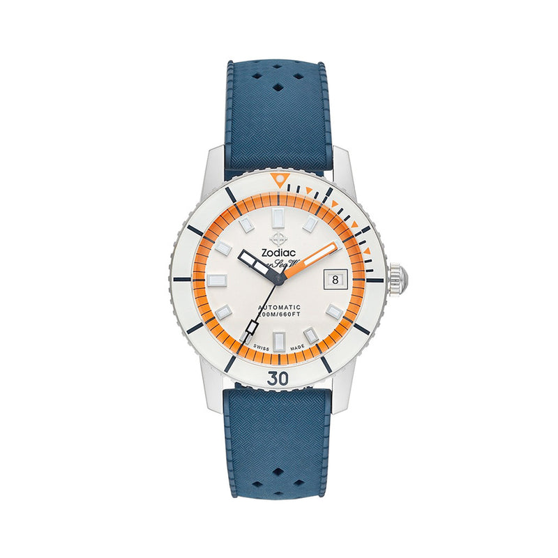 Zodiac Super Sea Wolf Automatic Blue Rubber Watch #ZO9270
