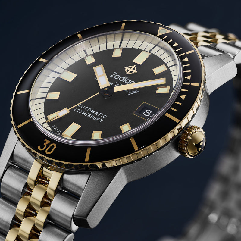 Zodiac Super Sea Wolf Automatic Stainless Steel Watch #ZO9271 lifestyle