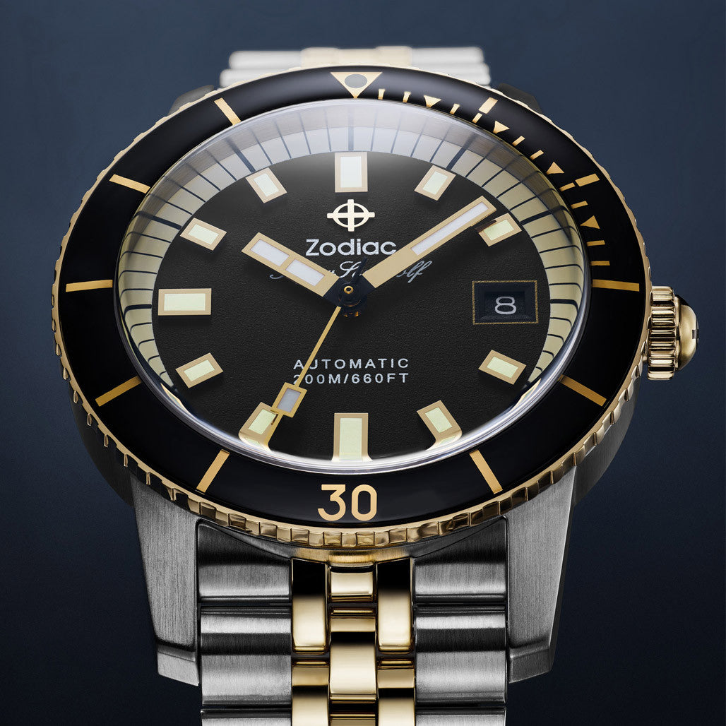 Zodiac Super Sea Wolf Automatic Stainless Steel Watch #ZO9271