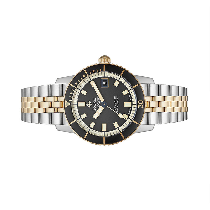 Zodiac Super Sea Wolf Automatic Stainless Steel Watch #ZO9271 side