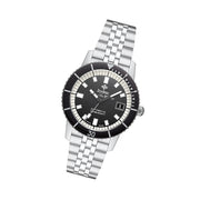 Zodiac Super Sea Wolf 53 Compression Automatic Stainless Steel Watch #ZO9286 tilt