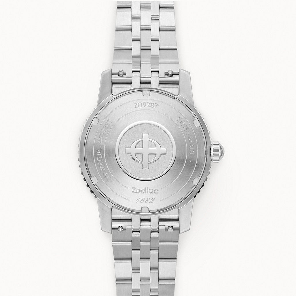 Zodiac Super Sea Wolf 53 Compression Automatic Stainless Steel