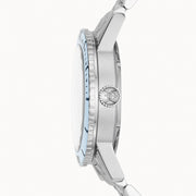 Zodiac Super Sea Wolf 53 Compression Automatic Stainless Steel Watch #ZO9287 crown