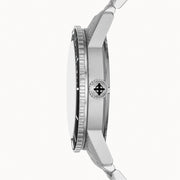 Zodiac Super Sea Wolf 53 Compression Automatic Stainless Steel Watch #ZO9288 crown