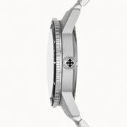 Zodiac Super Sea Wolf 53 Compression Automatic Stainless Steel Watch #ZO9288 crown