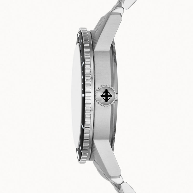 Zodiac Super Sea Wolf 53 Compression Automatic Stainless Steel Watch #ZO9288 crown