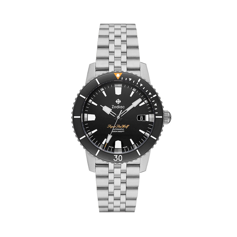 Zodiac Super Sea Wolf 53 Compression Automatic Stainless Steel Watch #ZO9288