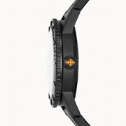 Zodiac Super Sea Wolf 53 Compression Automatic Black Rubber Watch #ZO9289 crown
