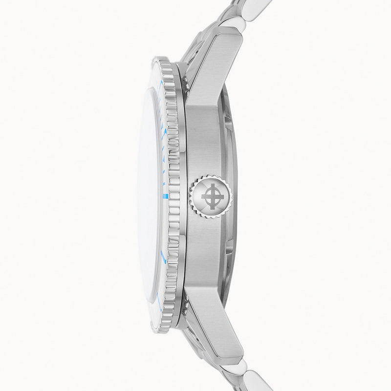 Zodiac Super Sea Wolf Compression Automatic Stainless Steel Watch #ZO9291 crown