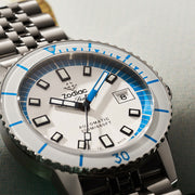 Zodiac Super Sea Wolf Compression Automatic Stainless Steel Watch #ZO9291l lifestyle