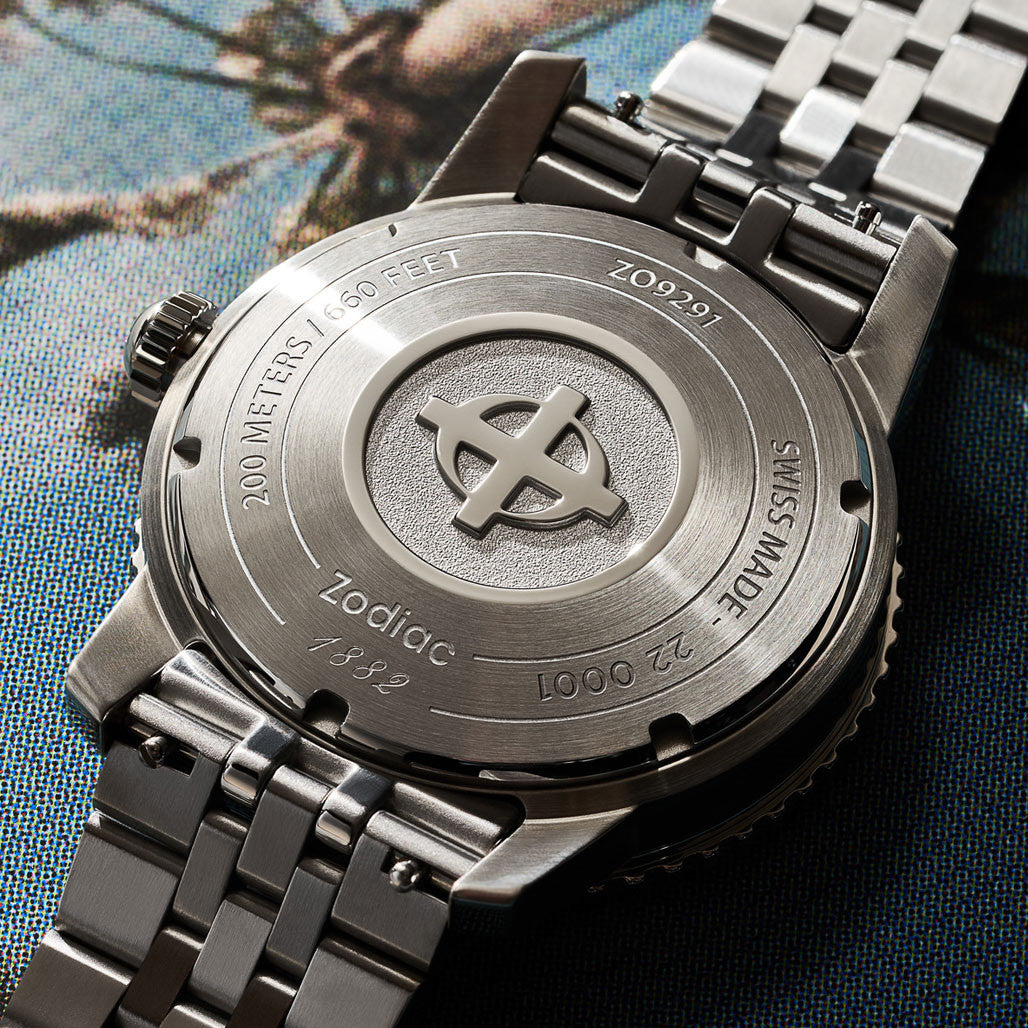 Zodiac Super Sea Wolf Compression Automatic Stainless Steel Watch