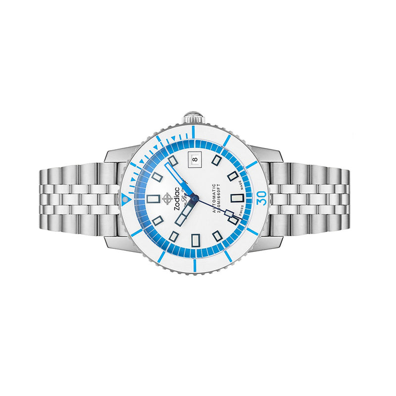 Zodiac Super Sea Wolf Compression Automatic Stainless Steel Watch #ZO9291 side
