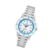 Zodiac Super Sea Wolf Compression Automatic Stainless Steel Watch #ZO9291 tilt