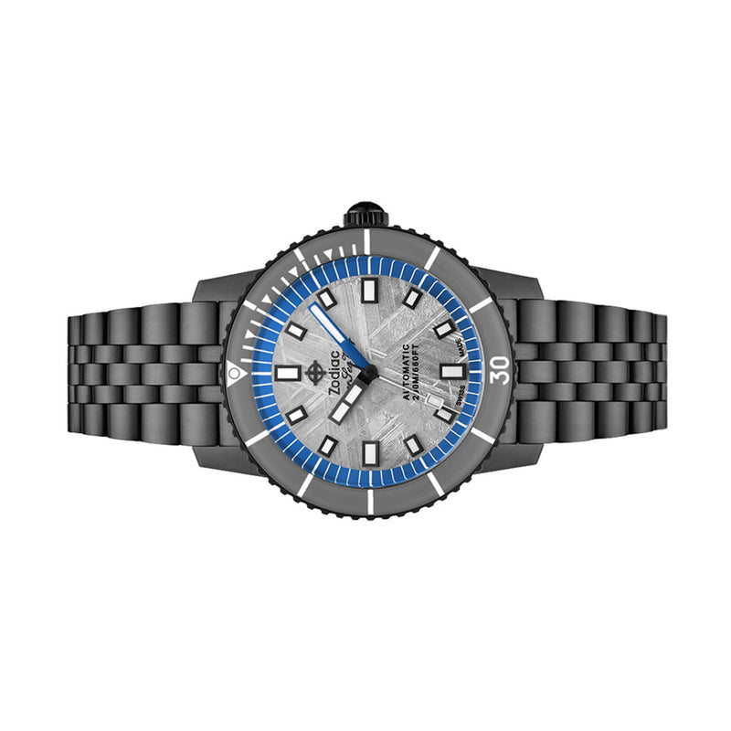 Zodiac Super Sea Wolf Limited Edition with Meteorite Dial and Blue Accents #ZO9293 side