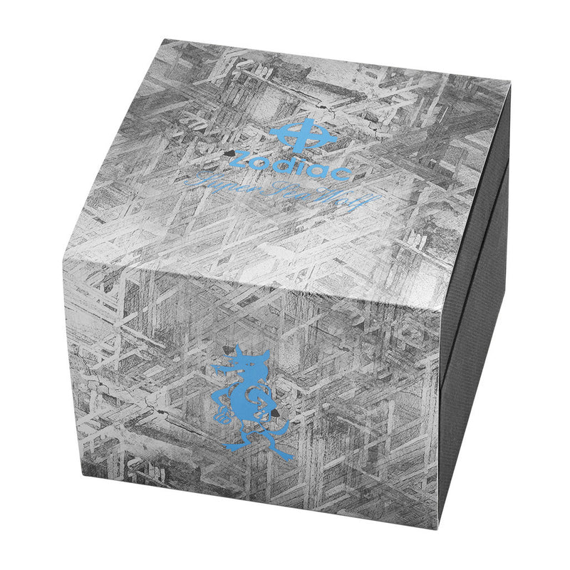 Zodiac Super Sea Wolf Limited Edition with Meteorite Dial and Blue Accents #ZO9293 box