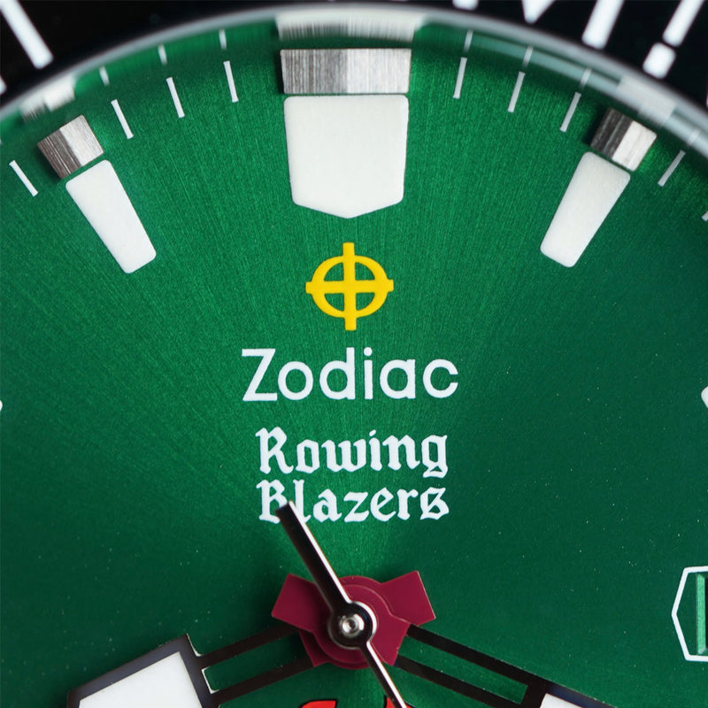 Zodiac Super Sea Wolf Rowing Blazers x Harrys Bar x Zodiac Tricollaboration Limited Edition #ZO9294 dial zoom