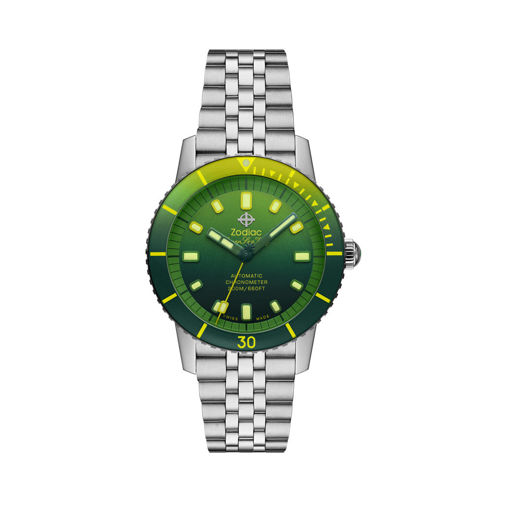 Zodiac Super Sea Wolf Pineapple Dream Automatic Dive Watch #ZO9295