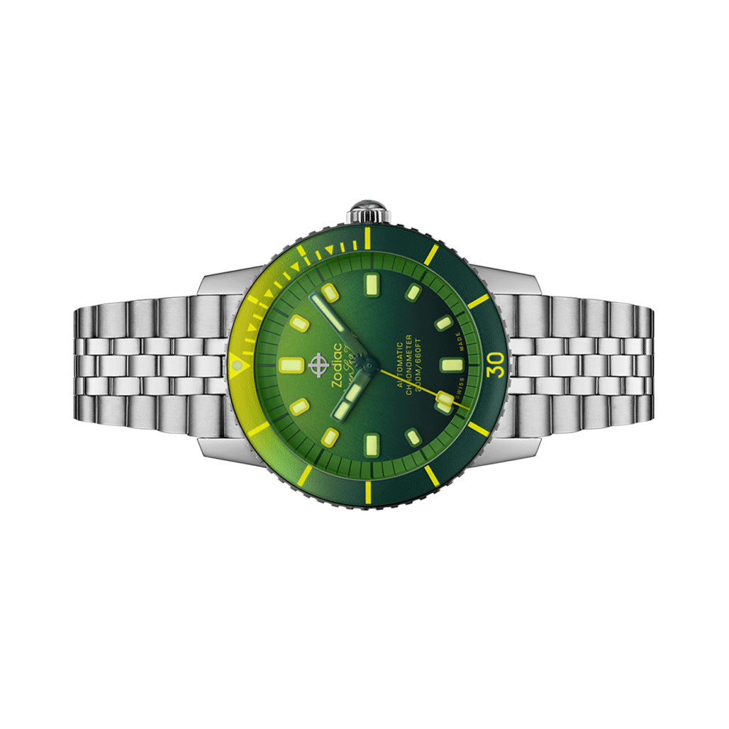 Zodiac Super Sea Wolf Pineapple Dream Automatic Dive Watch #ZO9295