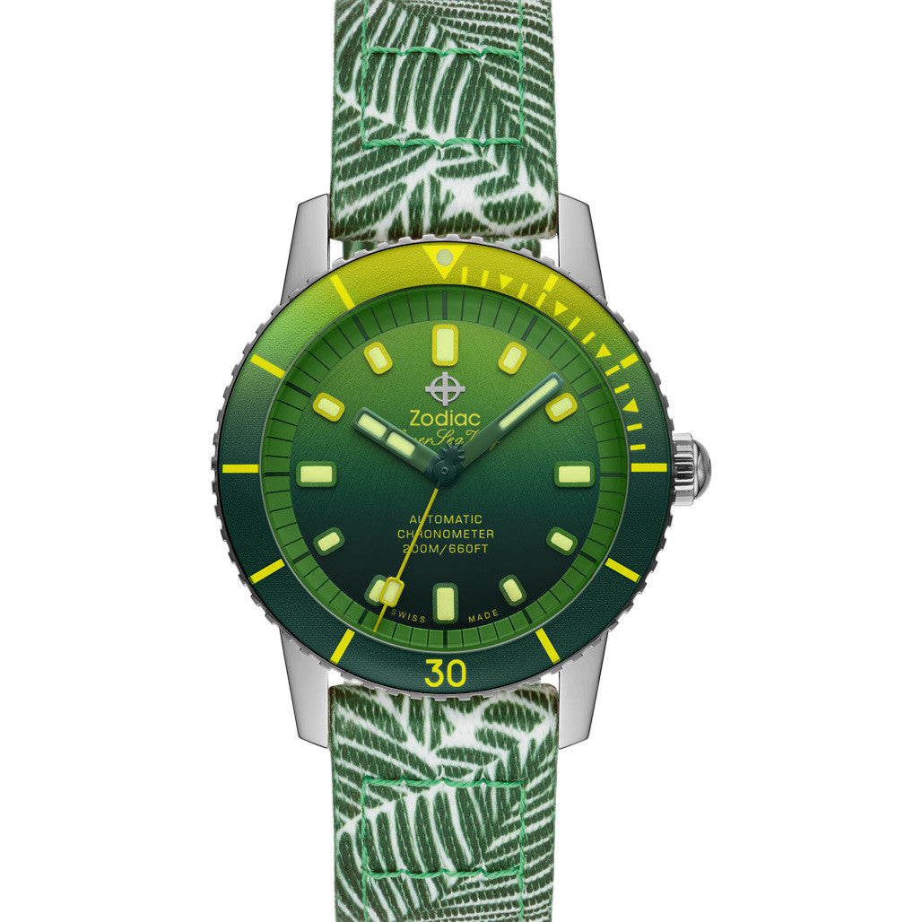Zodiac Super Sea Wolf Pineapple Dream Automatic Dive Watch #ZO9295