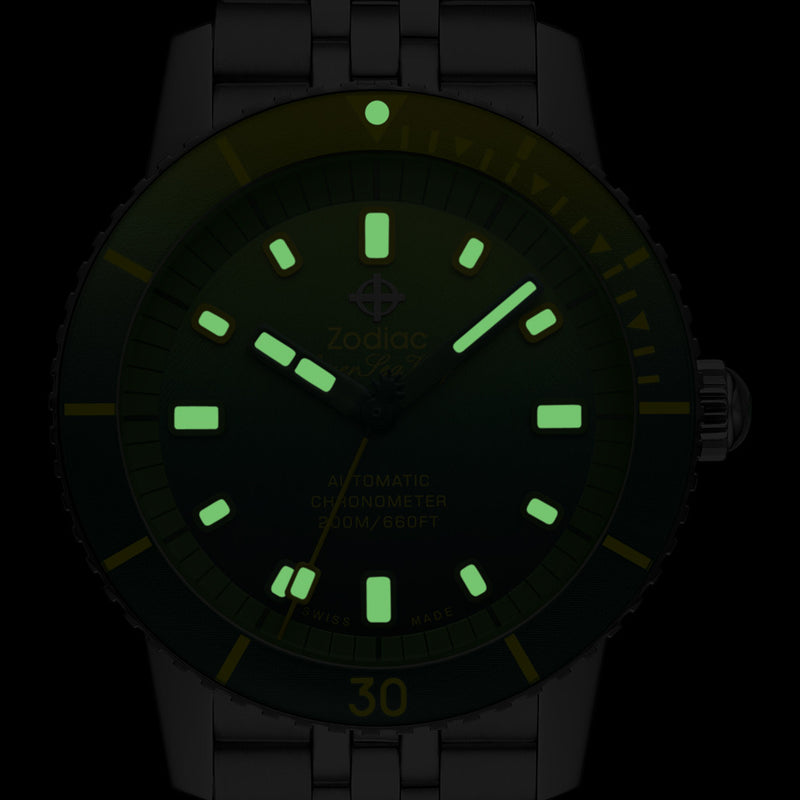 Zodiac Super Sea Wolf Pineapple Dream Automatic Dive Watch #ZO9295