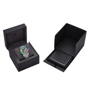 Zodiac Super Sea Wolf Automatic Skeleton Watch with Rainbow Bezel #ZO9298 open box