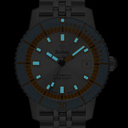 Zodiac Super Sea Wolf Compression Automatic Stainless Steel Watch #ZO9304 lume