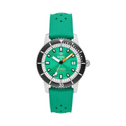 Zodiac Super Sea Wolf Automatic Sea Foam Green Watch with Rubber Strap #ZO9305