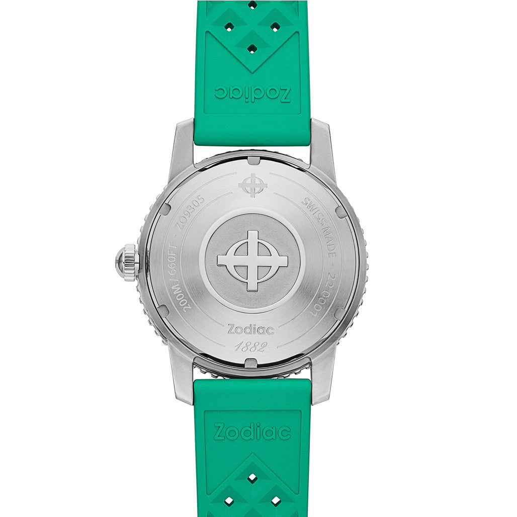 Zodiac Super Sea Wolf Automatic Sea Foam Green Watch with Rubber