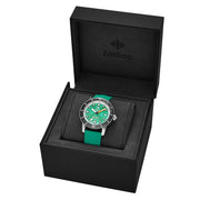 Zodiac Super Sea Wolf Automatic Sea Foam Green Watch with Rubber Strap #ZO9305 opened box