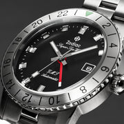 Zodiac Super Sea Wolf GMT Automatic Stainless Steel Watch #ZO9405 dial