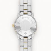Zodiac Super Sea Wolf GMT Automatic Two-Tone Stainless Steel Watch #ZO9406 back