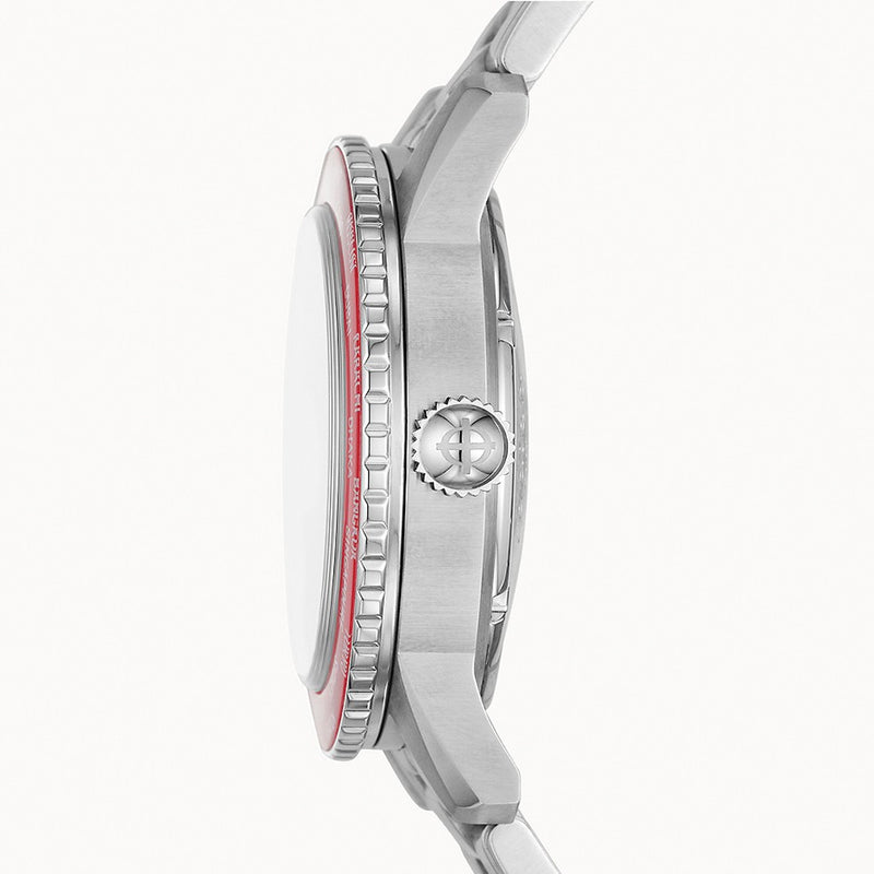 Zodiac Limited Edition Super Sea Wolf World Time Automatic Stainless Steel Watch #ZO9410 crown