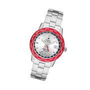 Zodiac Limited Edition Super Sea Wolf World Time Automatic Stainless Steel Watch #ZO9410 tilt